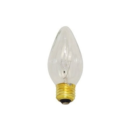 Bulb, Incandescent Decorative Flame Shape, Replacement For Philips Bc-40F15/Ll, 2PK